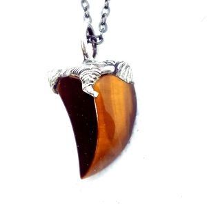 Tiger eye crystal necklace
